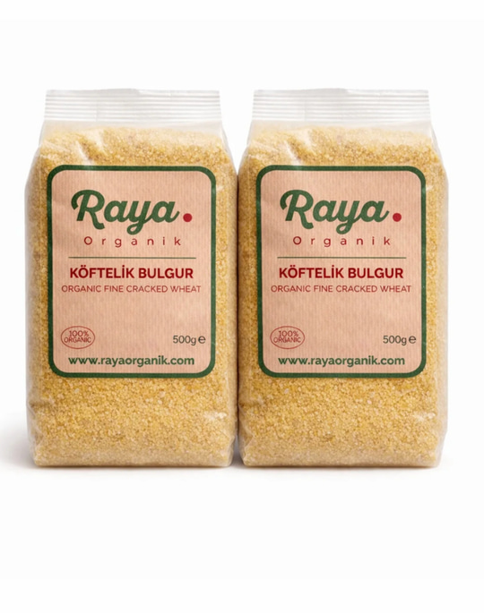 Organik Köftelik Bulgur 2'li Set (2 x 500 gr Toplam 1 kg)
