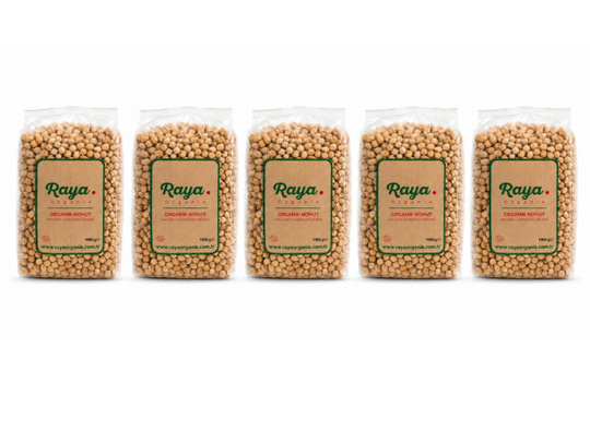 Organik Nohut 1000 g x 5'li Set Toplam 5 kg Bakliyat Paketi