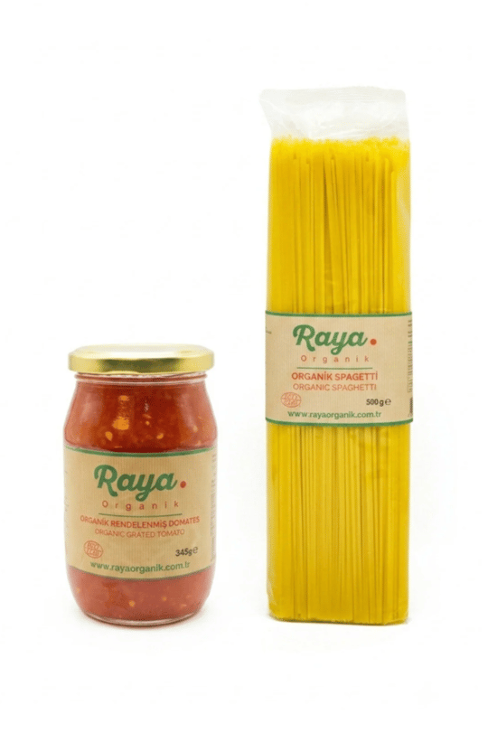 Organik Rendelenmiş Domates 345 g - Organik Spagetti 500 g