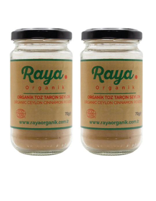 Organik Selyon Toz Tarçın 2'li Set (2 x 70 gr – Toplam 140 gr)