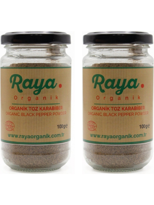 Organik Toz Karabiber 2'li Set (2 x 100 gr – Toplam 200 gr)