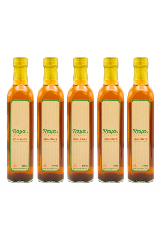 Organik Üzüm Sirkesi 500 ml 5'li Set (5 x 500)