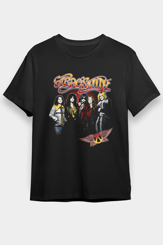  Aerosmith Siyah Unisex Tişört T-Shirt - TişörtFabrikası