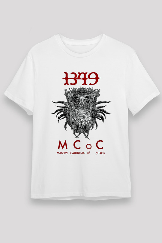 1349 Baskılı Unisex Beyaz Tişört
