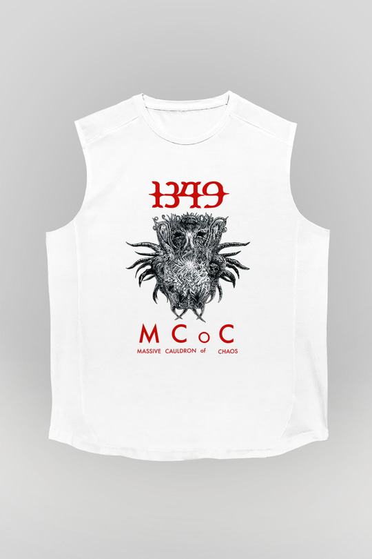 1349 Grubu Beyaz Unisex Kolsuz Tişört