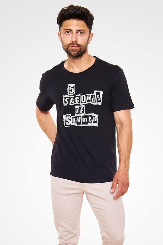 5 Seconds Of Summer Siyah Unisex Tişört T-Shirt - TişörtFabrikası