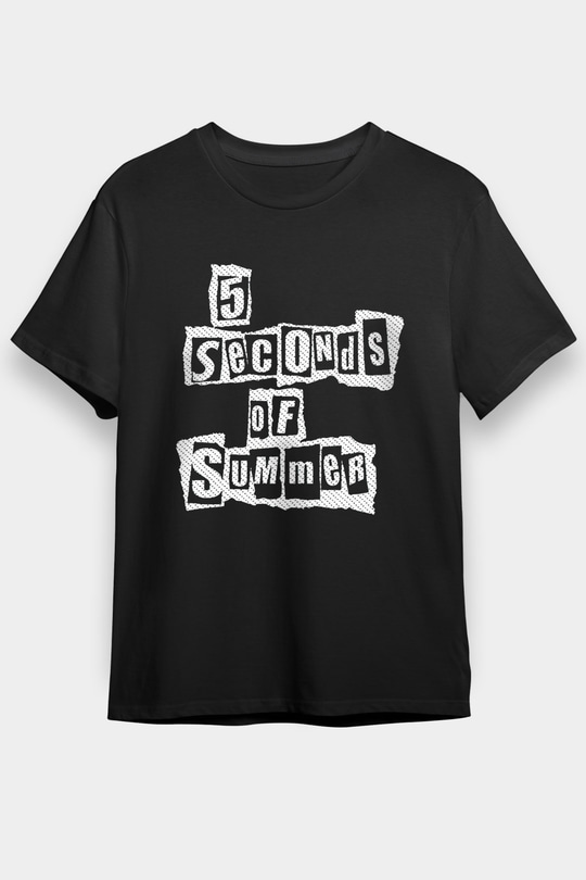 5 Seconds Of Summer Siyah Unisex Tişört T-Shirt - TişörtFabrikası