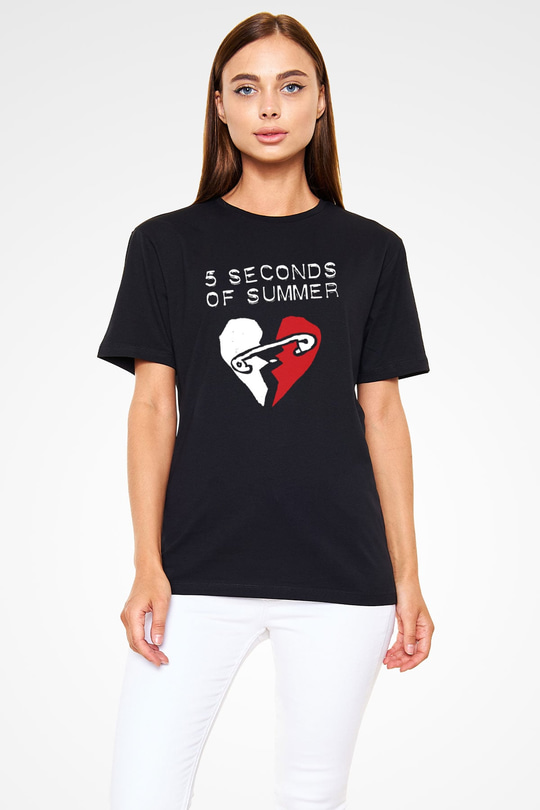 5 Seconds Of Summer Siyah Unisex Tişört T-Shirt - TişörtFabrikası