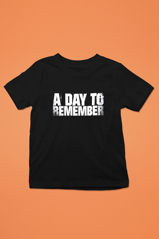 A Day To Remember Baskılı Siyah Unisex Çocuk Tişört