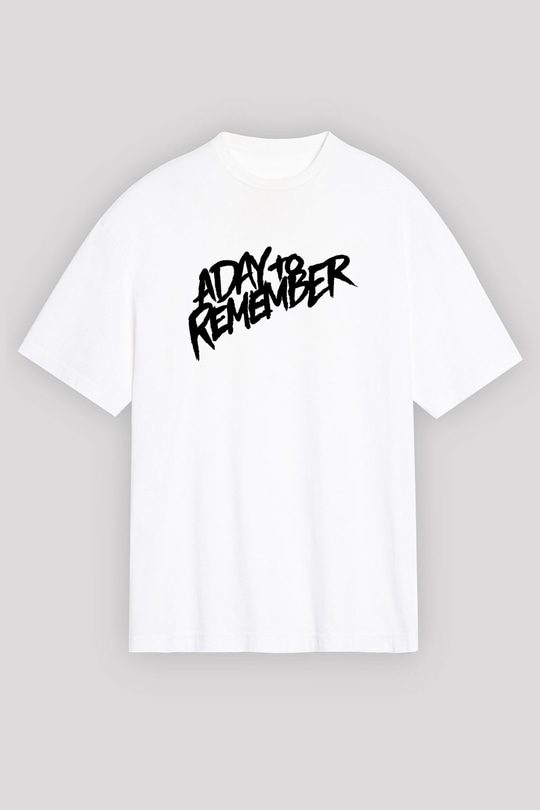A Day to remember Baskılı Unisex Beyaz Oversize Tişört