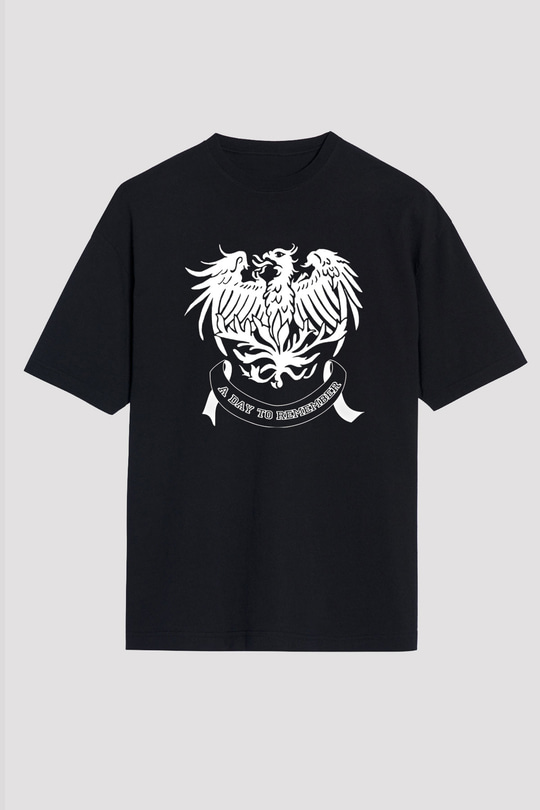 A Day to remember Baskılı Unisex Siyah Oversize Tişört