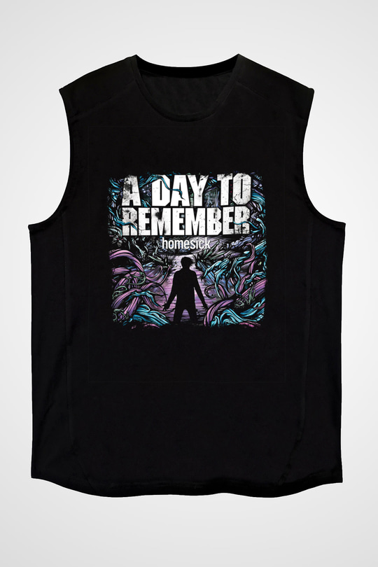 A Day to remember Baskılı Unisex Siyah Kolsuz Tişört