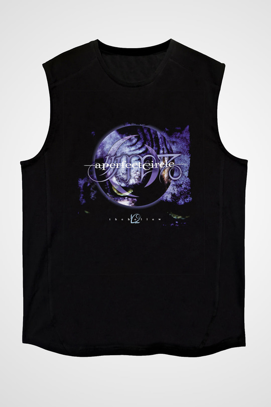 A Perfect Circle Baskılı Unisex Siyah Kolsuz Tişört