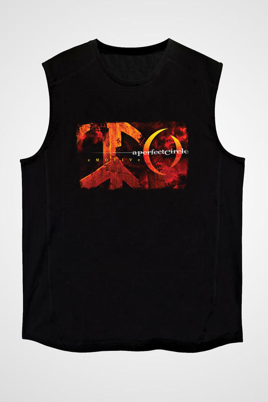 A Perfect Circle Baskılı Unisex Siyah Kolsuz Tişört