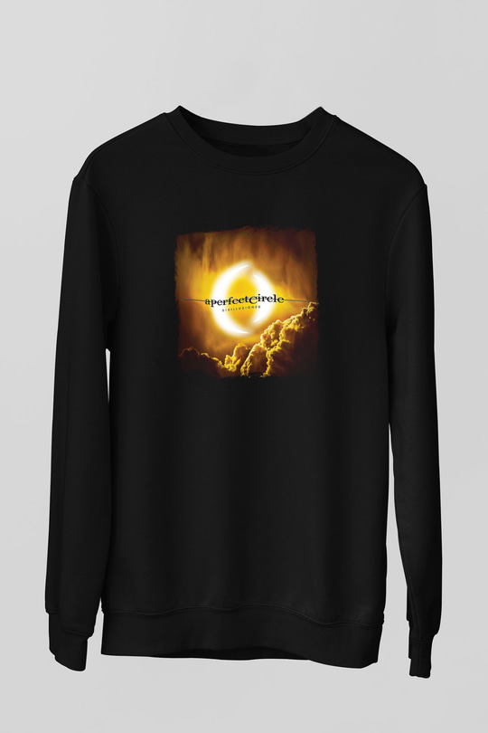 A Perfect Circle Baskılı Unisex Siyah Sweatshirt
