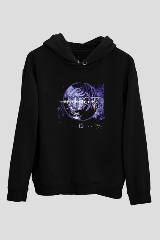 A Perfect Circle Baskılı Unisex Siyah Hoodie