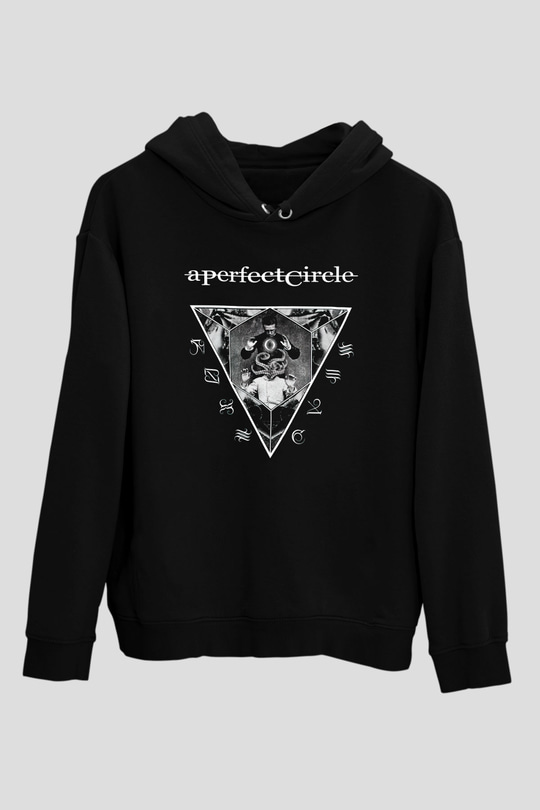 A Perfect Circle Siyah Unisex Kapüşonlu Sweatshirt