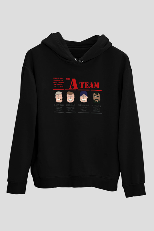 A-Team Siyah Unisex Hoodie