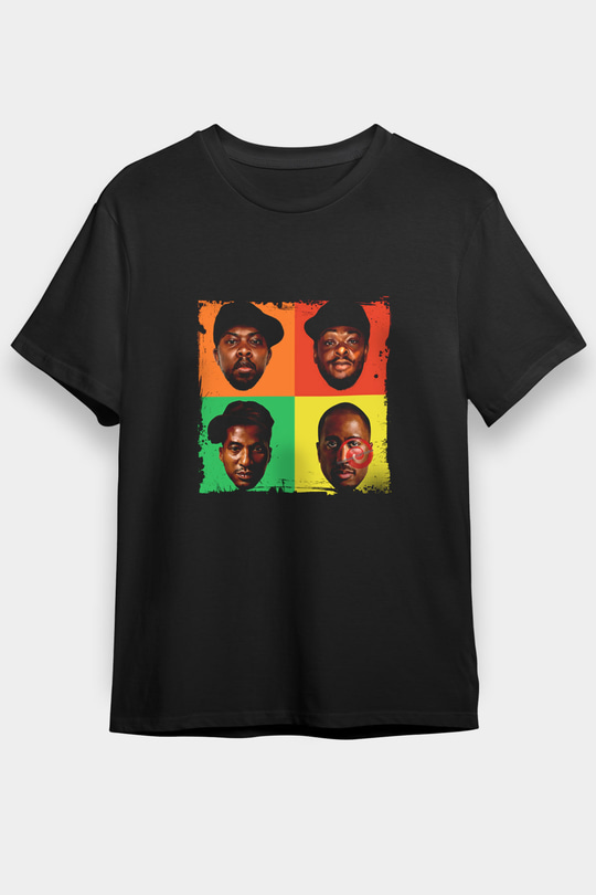 A Tribe Called Quest Baskılı Unisex Siyah Tişört