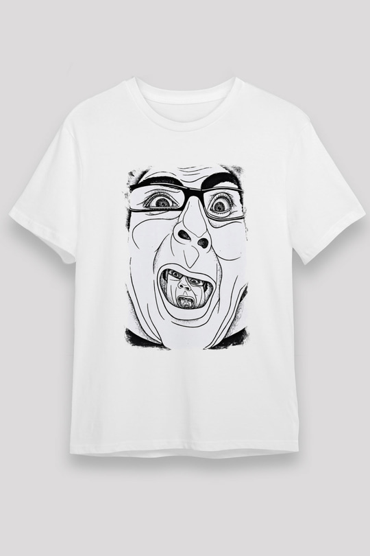 A Wilhelm Scream Baskılı Unisex Beyaz Tişört