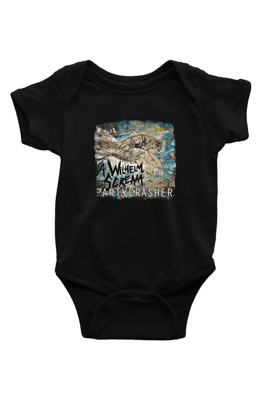 A Wilhelm Scream Baskılı Unisex Siyah Bebek Body - Zıbın