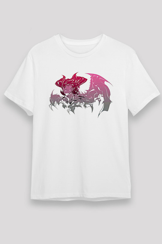 Aatrox James Baskılı Unisex Beyaz Tişört - Tshirt