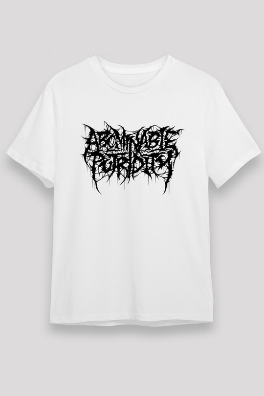 Abominable Putridity Baskılı Unisex Beyaz Tişört - Tshirt