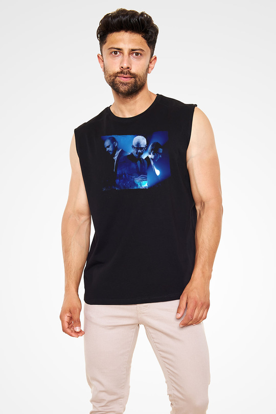 Above and Beyond Siyah Unisex Kolsuz Tişört