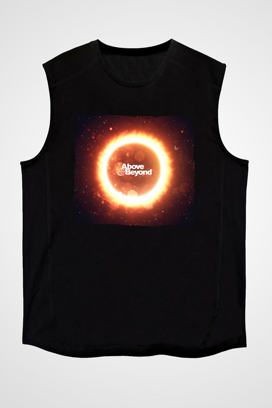 Above and Beyond Siyah Unisex Kolsuz Tişört
