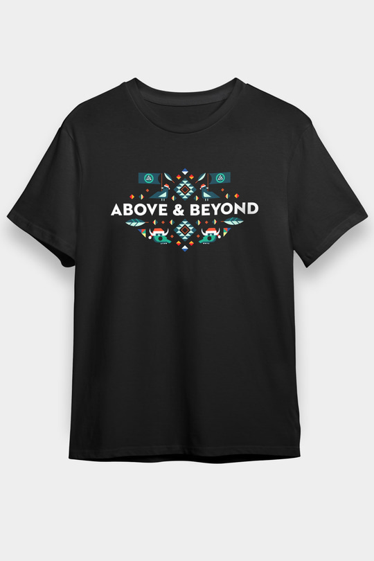 Above and Beyond Siyah Unisex Tişört T-Shirt - TişörtFabrikası