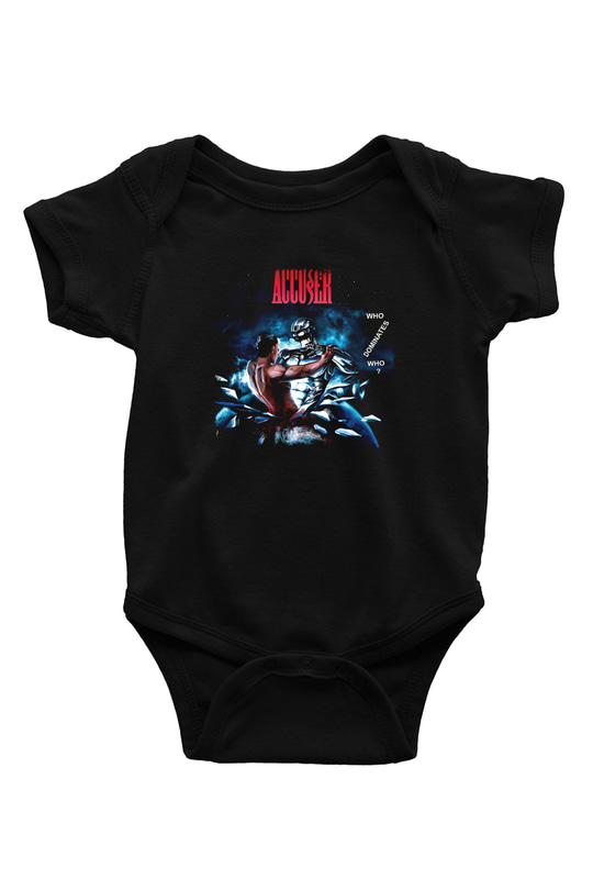 Accuser Baskılı Unisex Siyah Bebek Body - Zıbın