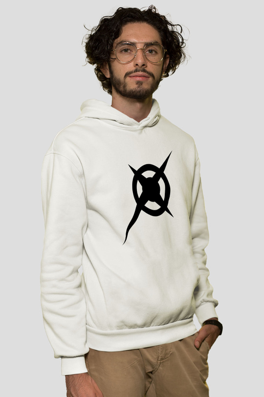Ace Attorney Beyaz Unisex Kapşonlu Sweatshirt