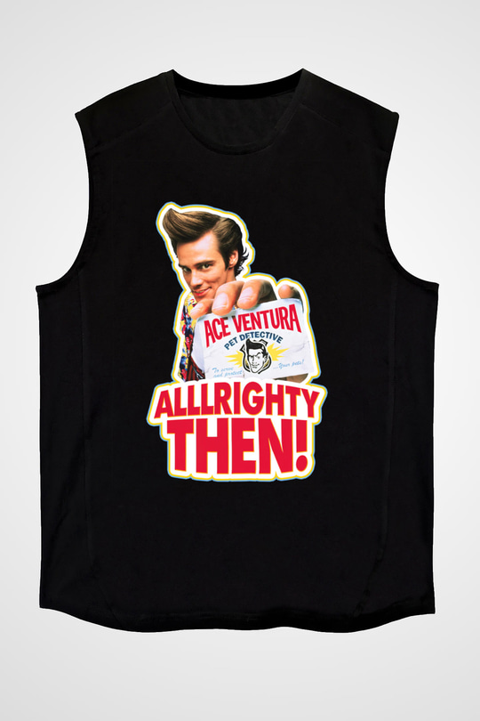 Ace Ventura Siyah Unisex Kolsuz Tişört