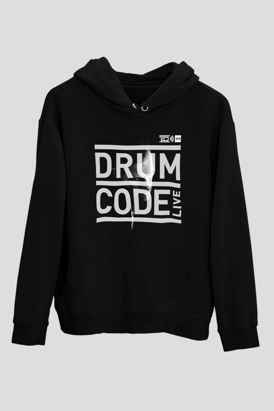 Adam Beyer Siyah Unisex Kapüşonlu Sweatshirt