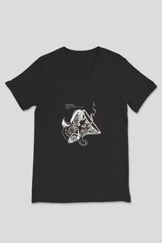 Adam Beyer Siyah Unisex V Yaka Tişört