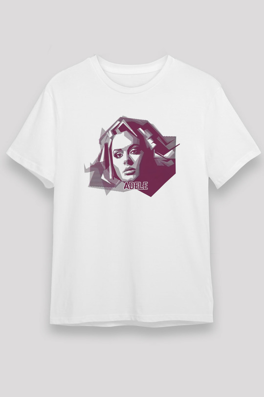 Adele Beyaz Unisex Tişört T-Shirt - TişörtFabrikası