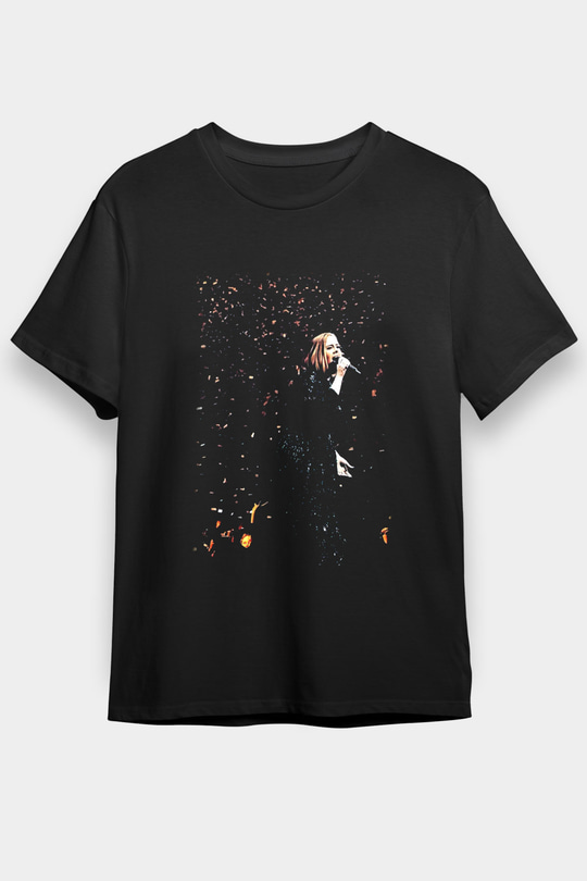 Adele Siyah Unisex Tişört T-Shirt - TişörtFabrikası