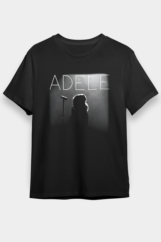 Adele Siyah Unisex Tişört T-Shirt - TişörtFabrikası
