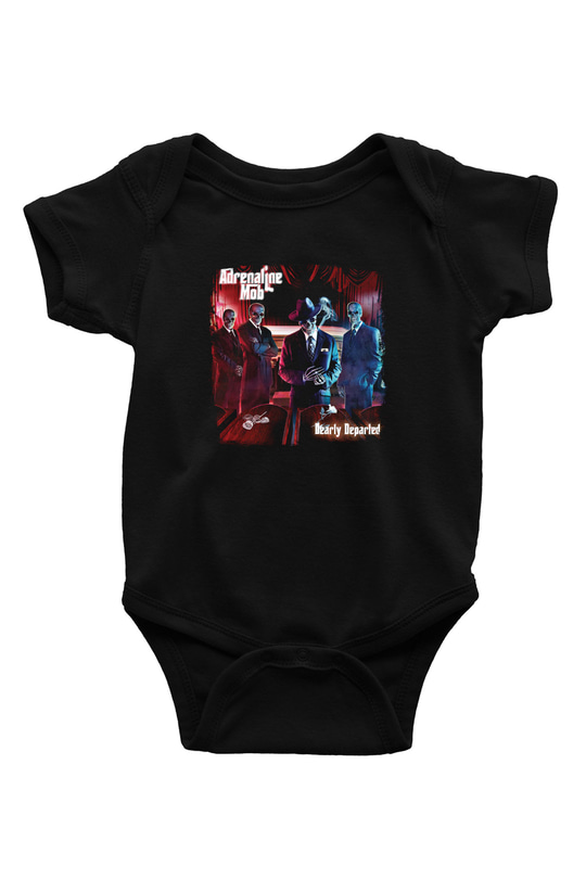 Adrenaline Mob Baskılı Unisex Siyah Bebek Body - Zıbın