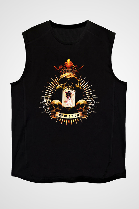 Adrenaline Mob Siyah Unisex Kolsuz Tişört