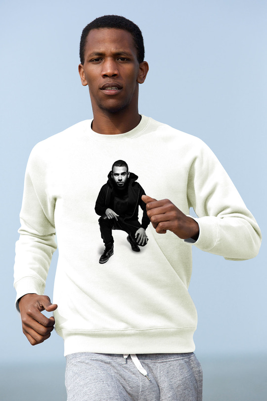 Afrojack Beyaz Unisex Sweatshirt