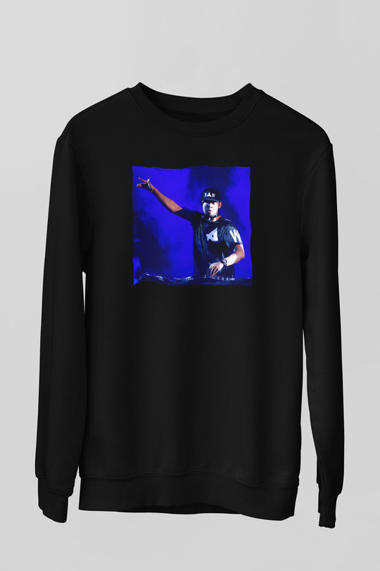 Afrojack Siyah Unisex Sweatshirt