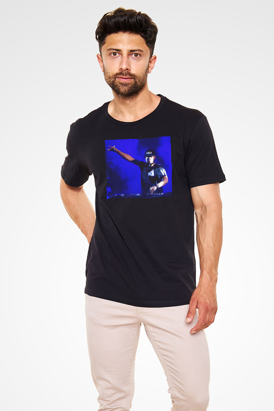 Afrojack Siyah Unisex Tişört T-Shirt - TişörtFabrikası