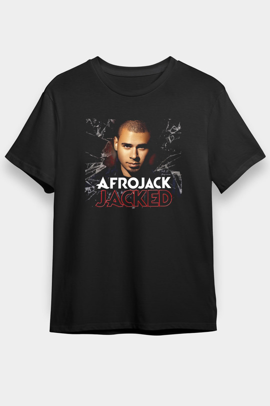 Afrojack Siyah Unisex Tişört T-Shirt - TişörtFabrikası