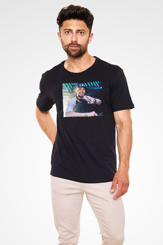 Afrojack Siyah Unisex Tişört T-Shirt - TişörtFabrikası