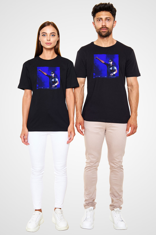 Afrojack Siyah Unisex Tişört T-Shirt - TişörtFabrikası