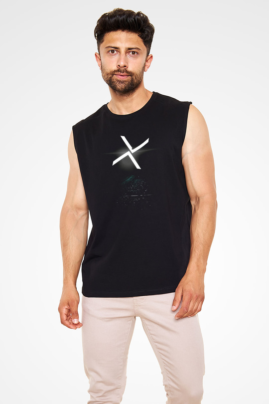 After The Burial Baskılı Unisex Siyah Kolsuz Tişört - Tshirt