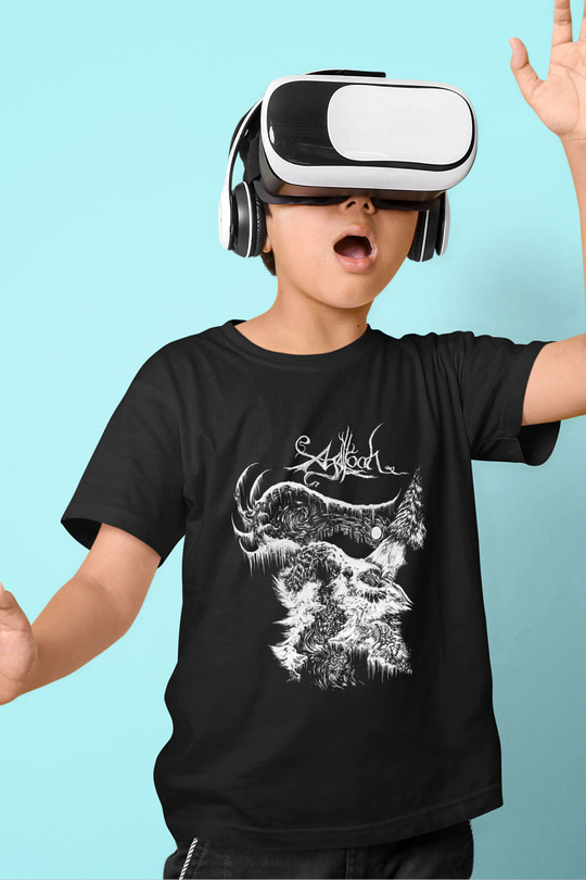 Agalloch Baskılı Unisex Siyah Çocuk Tişört - Tshirt
