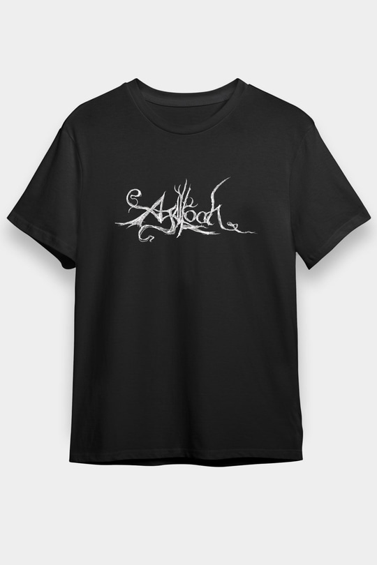 Agalloch Baskılı Unisex Siyah Tişört - Tshirt