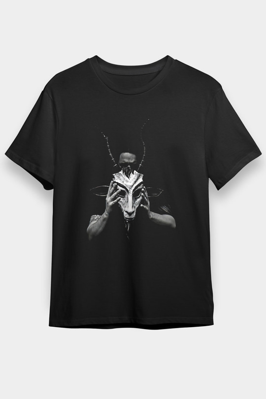 Agalloch Baskılı Unisex Siyah Tişört - Tshirt
